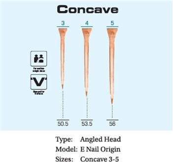 Mustad Copper Concave Nails